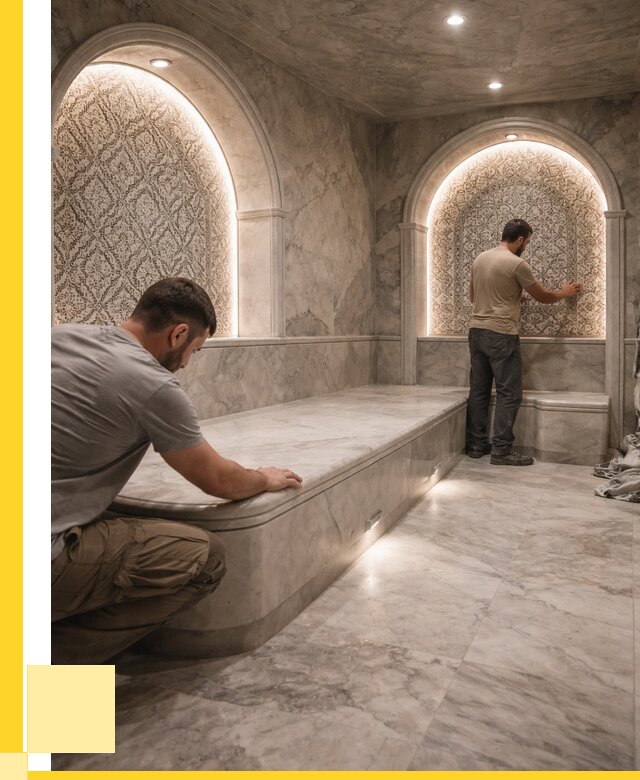 Турецкие бани под ключ в Кизляре от 254025 р. | ЭриданКзр