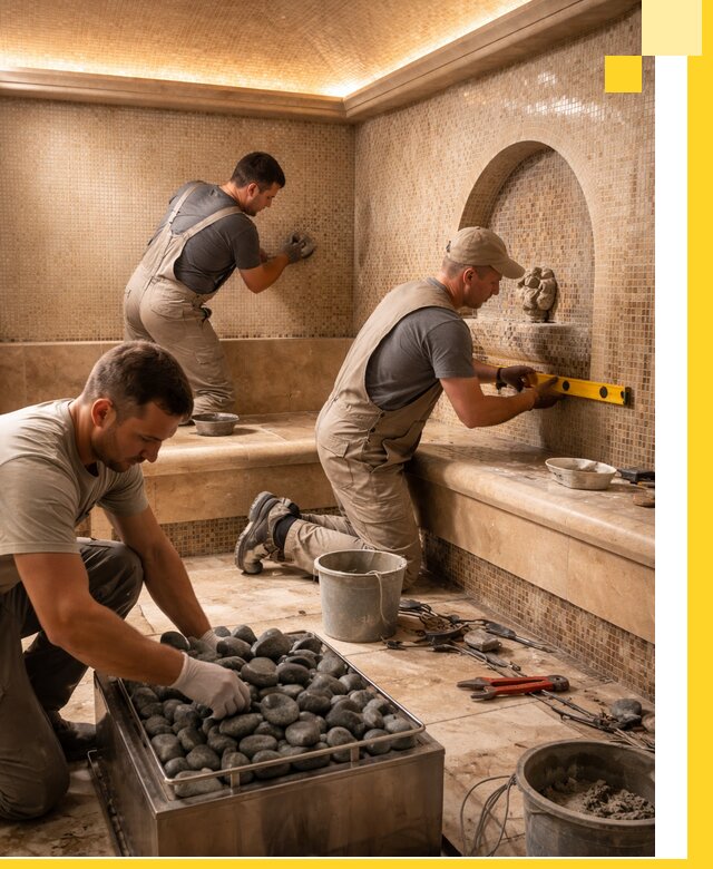 Проектирование и строительство хамама и сауны в Кизляре