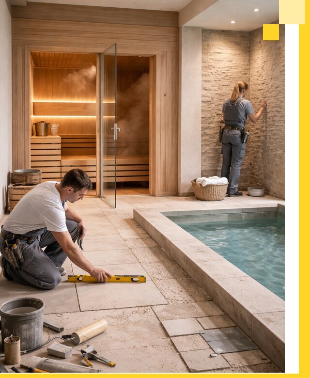 Комплексный дизайн и отделка интерьеров SPA под ключ в Кизляре